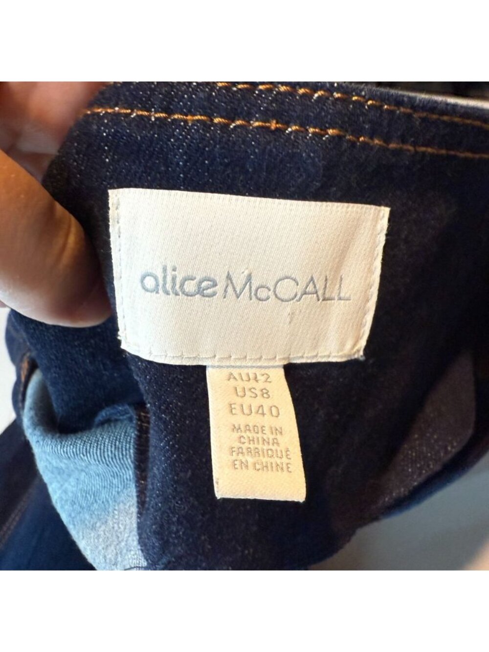 Alice McCall Women 8 Bloomsbury Mini Dress Blue Denim Zip Short Sleeve Sweethear - Picture 4 of 9
